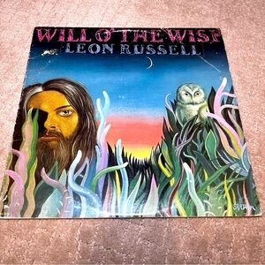 Leon Russell titled "Willo' The Wisp" vintage vinyl record from 1975